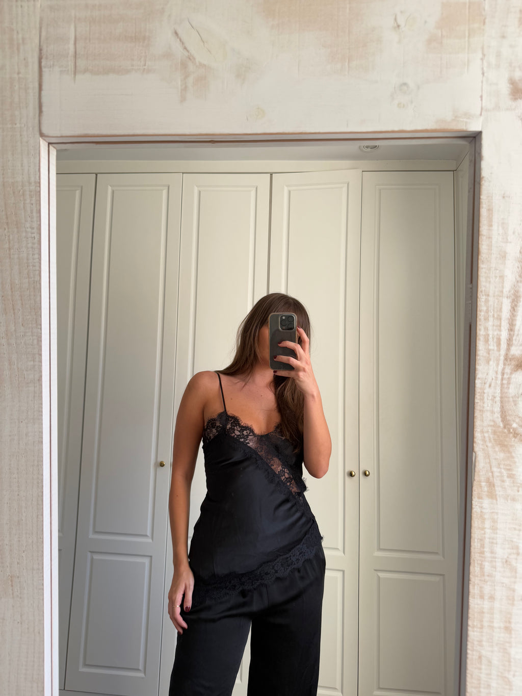 Lencero Satén Negro