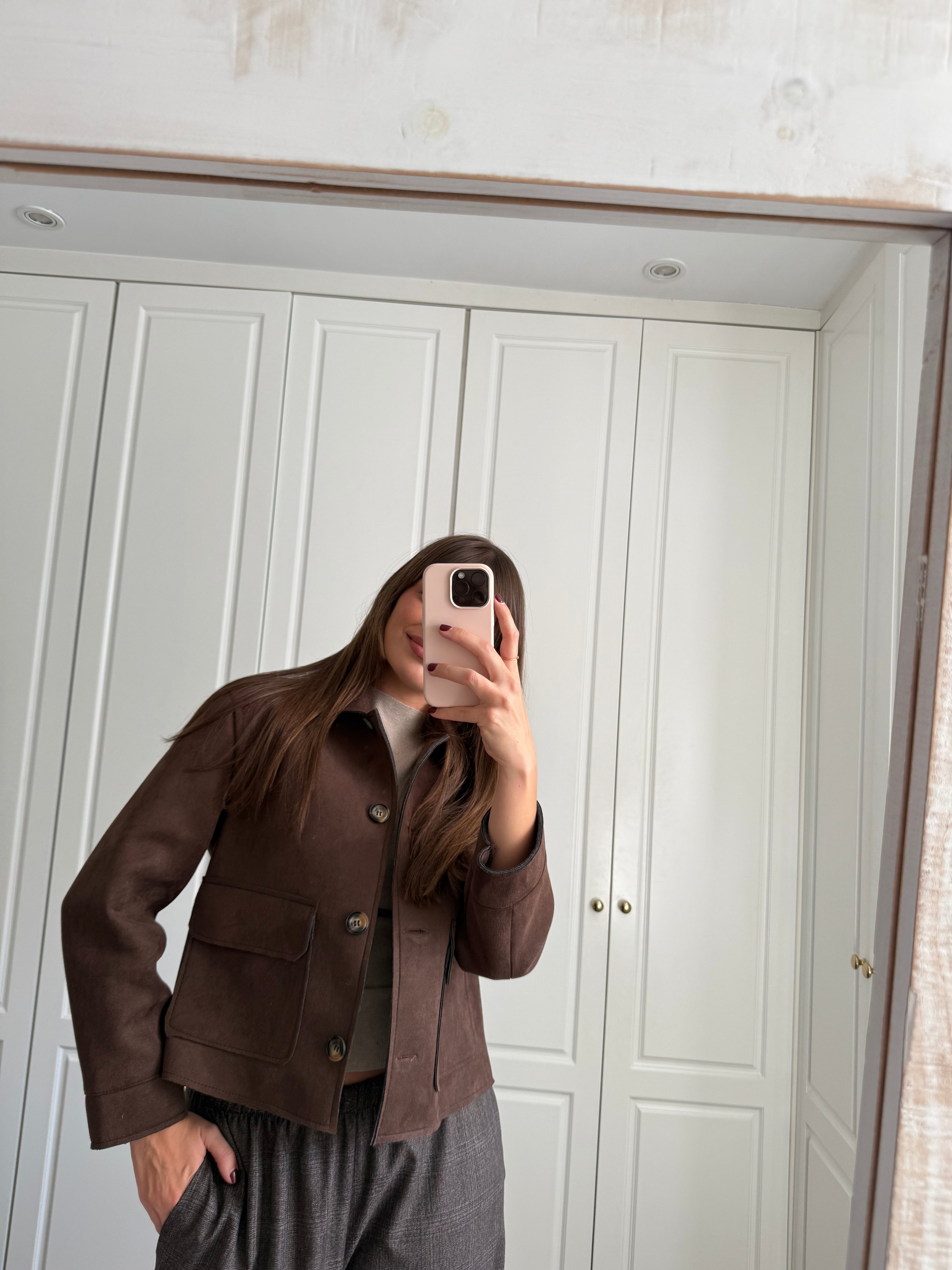 Chaqueta Antelina Marrón