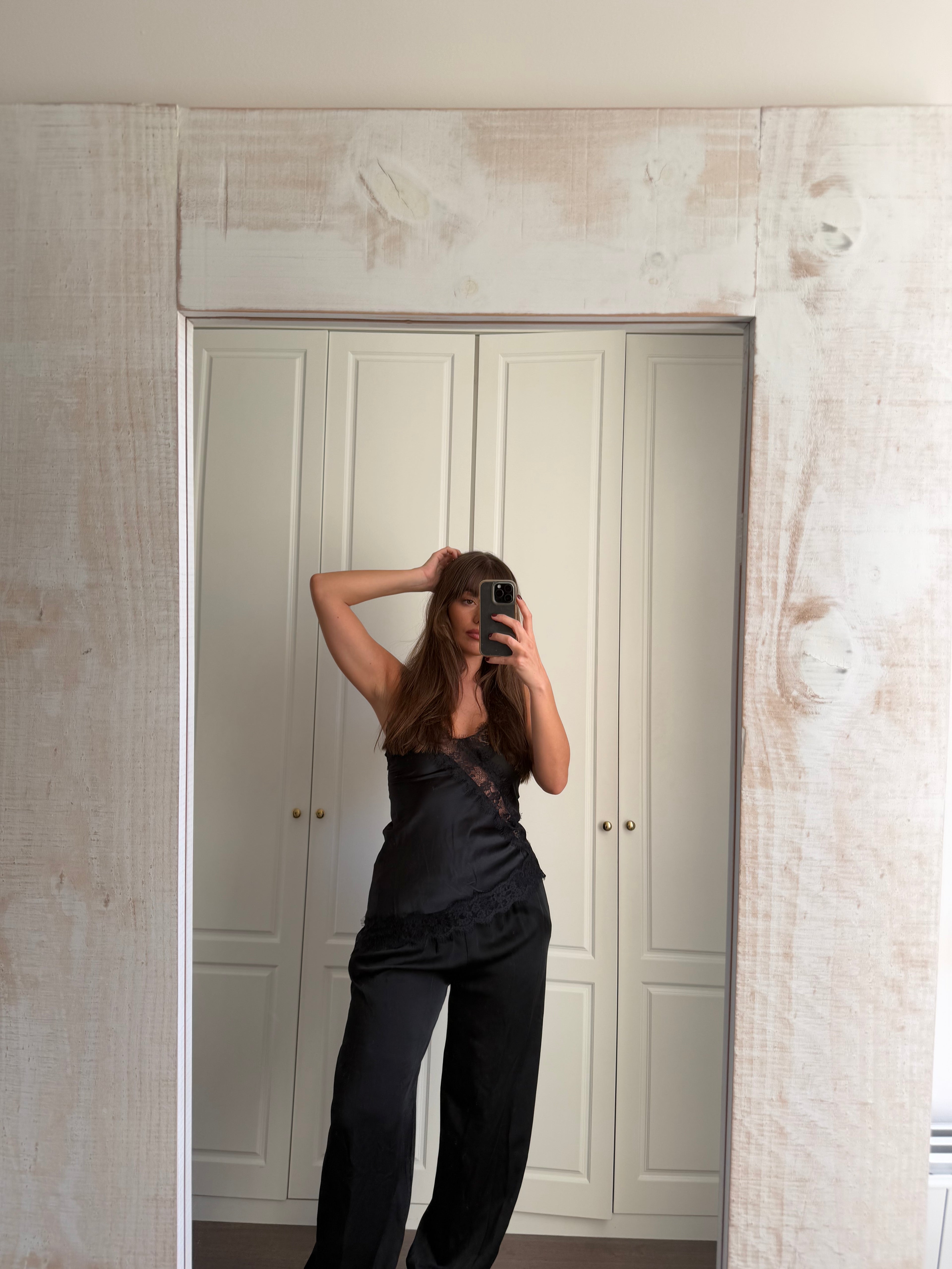 Lencero Satén Negro