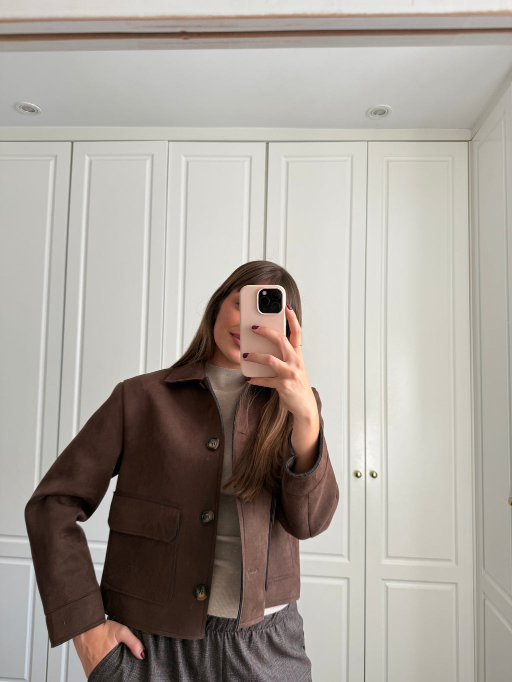 Chaqueta Antelina Marrón