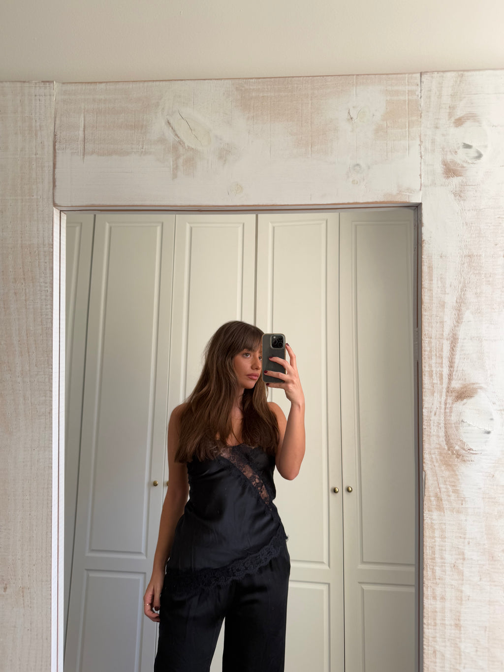 Lencero Satén Negro