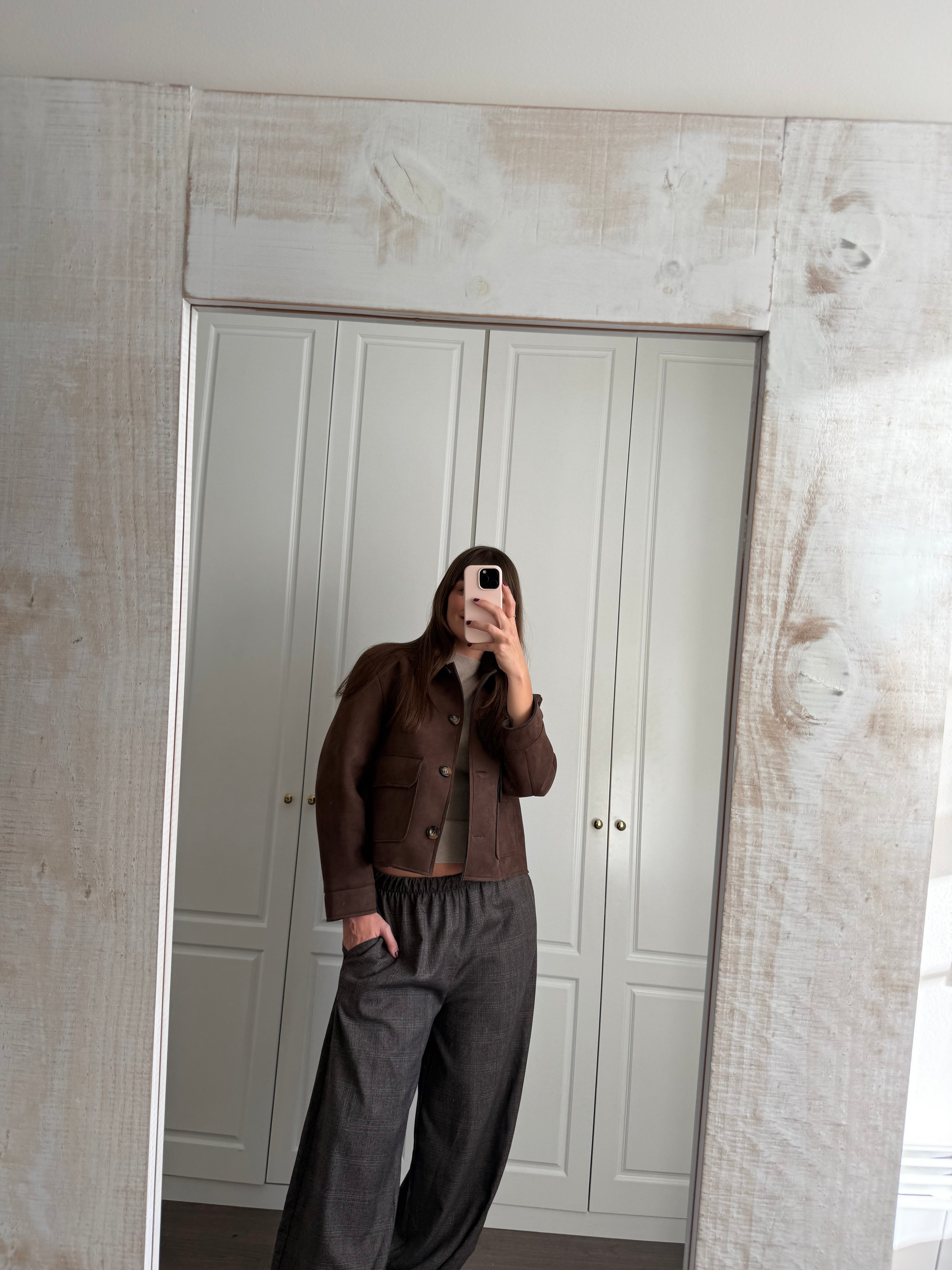 Chaqueta Antelina Marrón