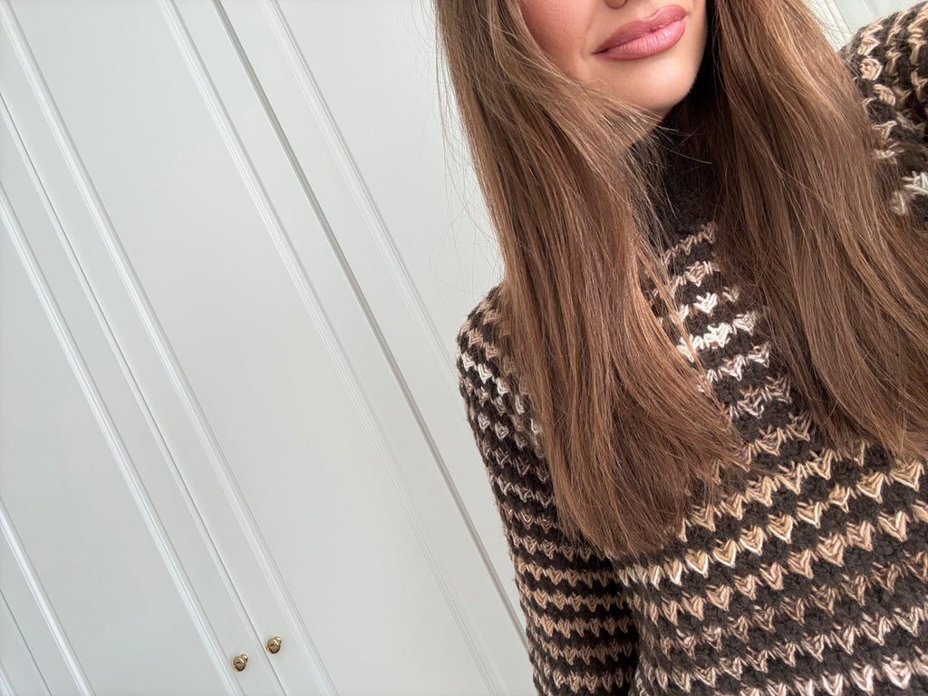 Jersey calado marrón